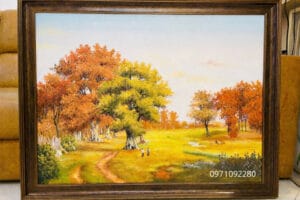 Tranh phong cảnh mùa thu vẽ sơn dầu
