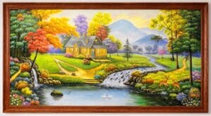 Tranh phong cảnh thomas ánh sáng yên bình Châu Âu